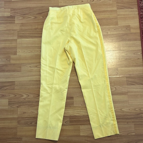 House of bijan classic yellow ankle length trouser men’s size xs - Picture 5 of 7